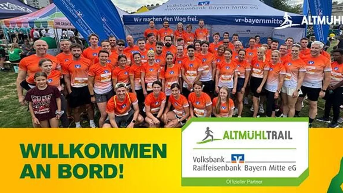 Volksbank Raiffeisenbank Bayern Mitte wird neuer Sponsor des Altmühltrails 2026