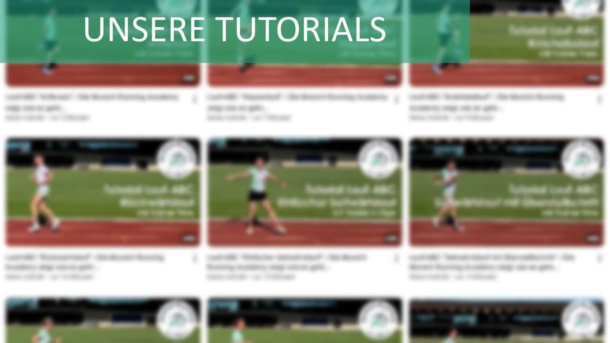 Neue Tutorials rund ums Lauf-ABC