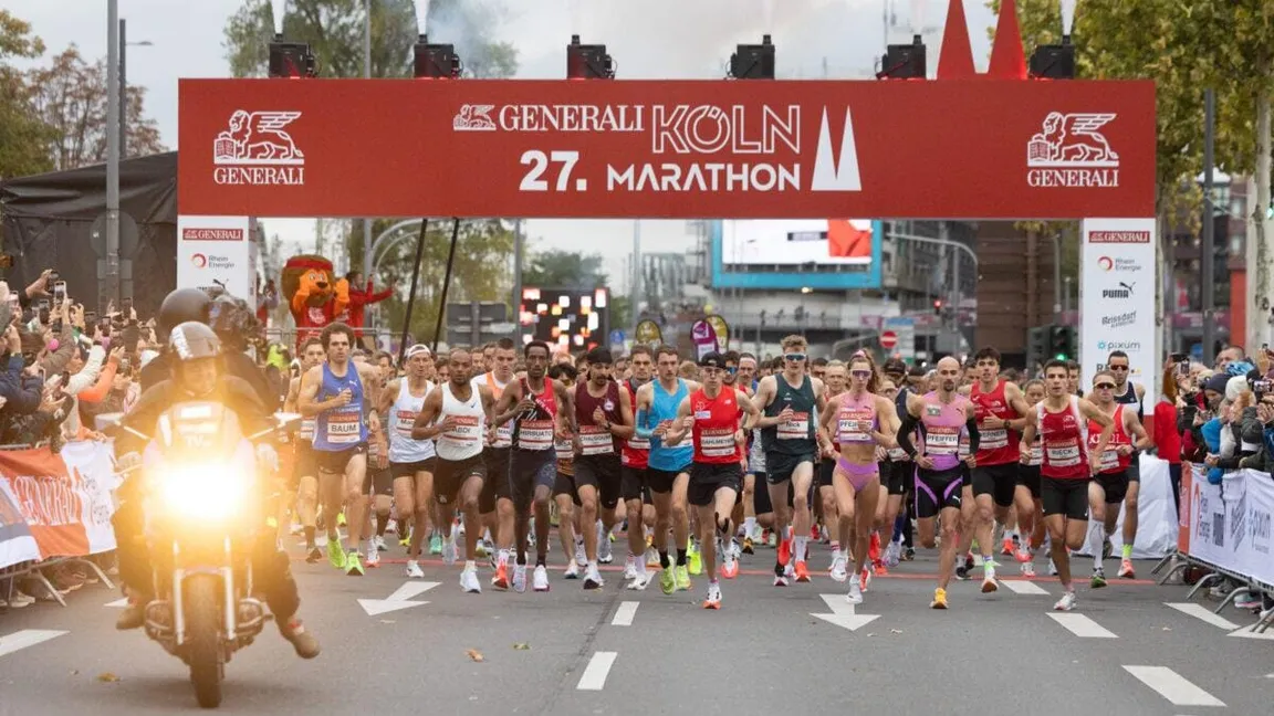 Rekordteilnehmer und Favoriten beim Generali Köln Marathon 2026 mit Streckenrekord-Chancen