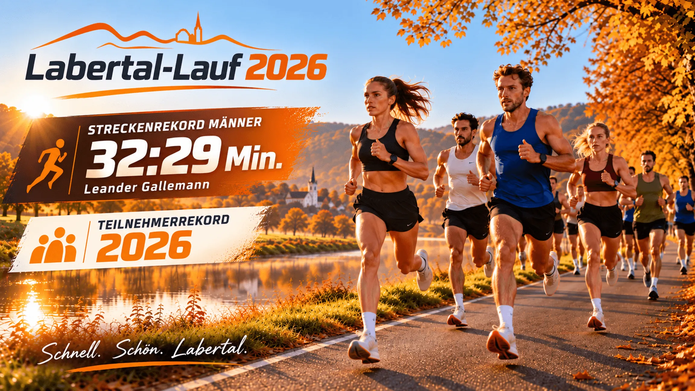 Labertal-Lauf 2026: Streckenrekord durch Leander Gallemann in 32:29 Minuten