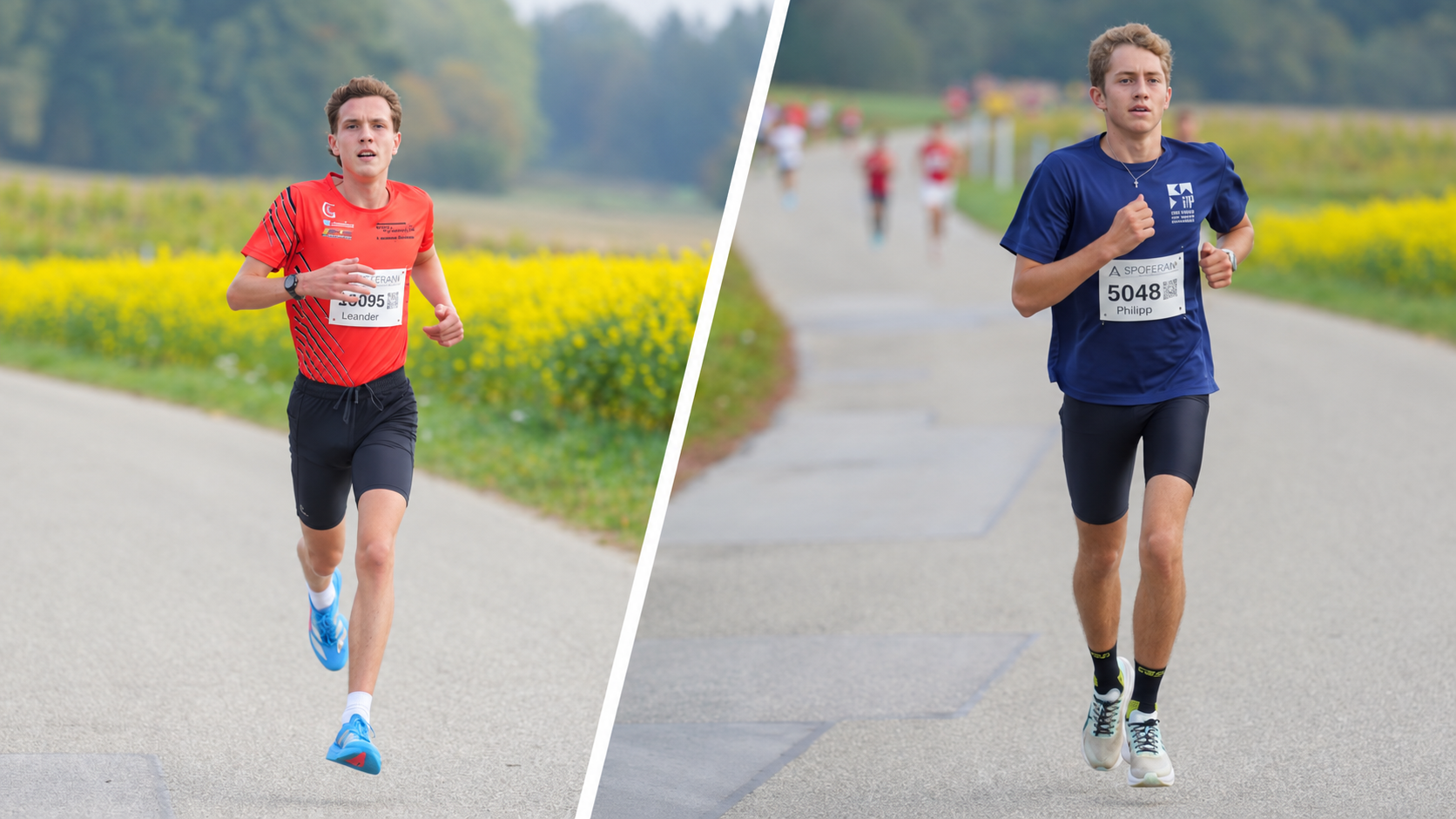 Die Männer-Sieger des Labertal-Laufs: Leander Gallemann und Philipp Rixinger im Interview