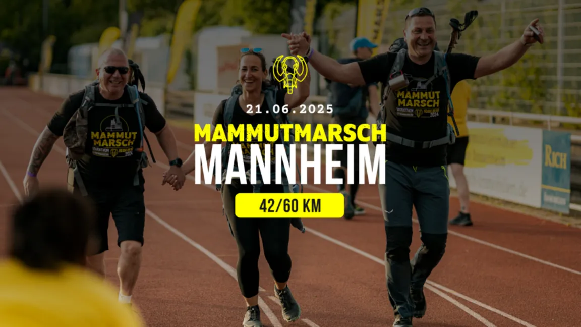 Mammutmarsch-Premiere in Mannheim: Zwei Strecken durch die Rhein-Neckar-Region