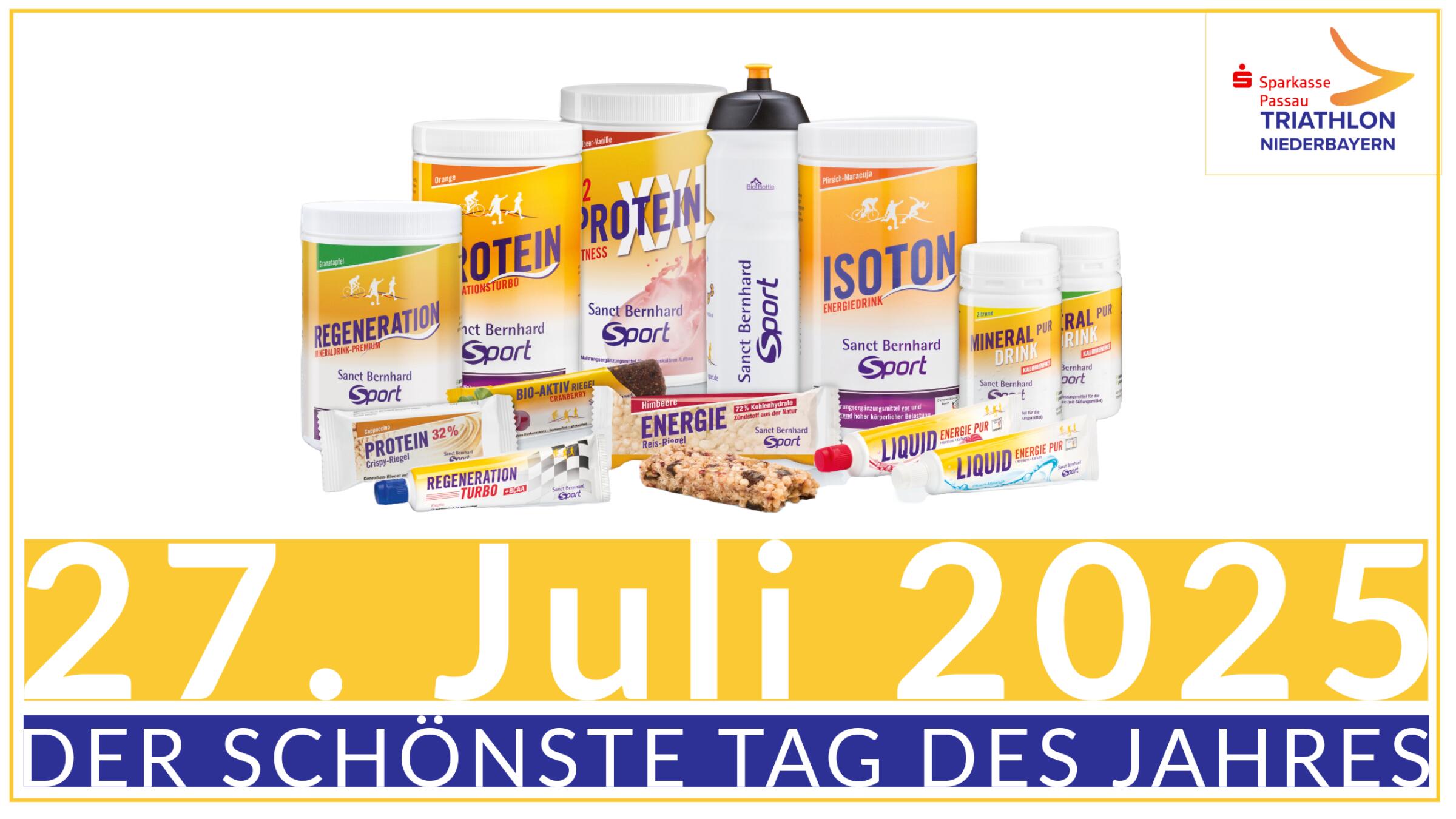 Sanct Bernhard Sport: Nutrition Partner beim TRIATHLON NIEDERBAYERN 2025