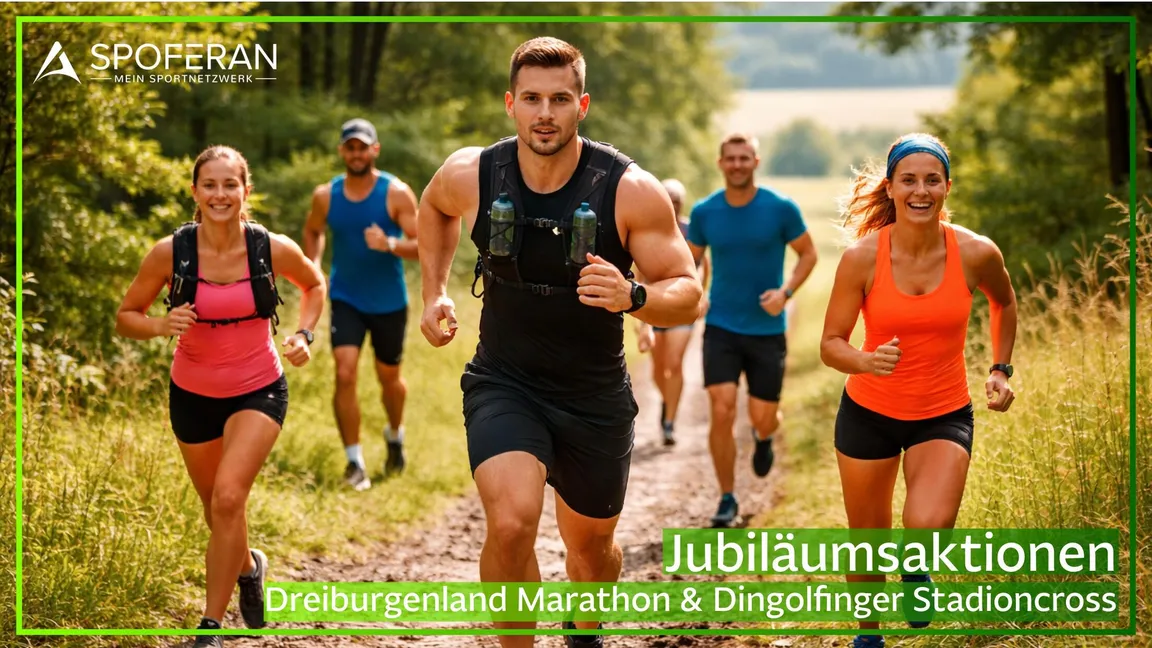 Stadion-Crosslauf Dingolfing & Dreiburgenland Marathon: Jubiläumsaktionen bis 31.12.2025