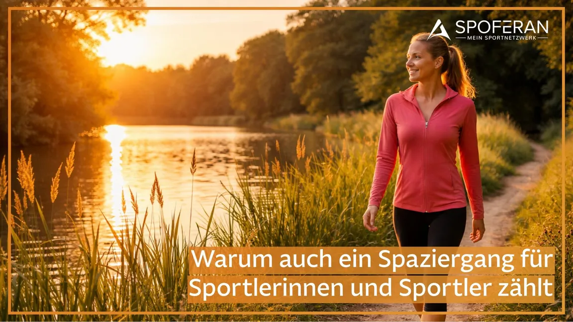 Warum auch ein Spaziergang für Sportlerinnen und Sportler zählt