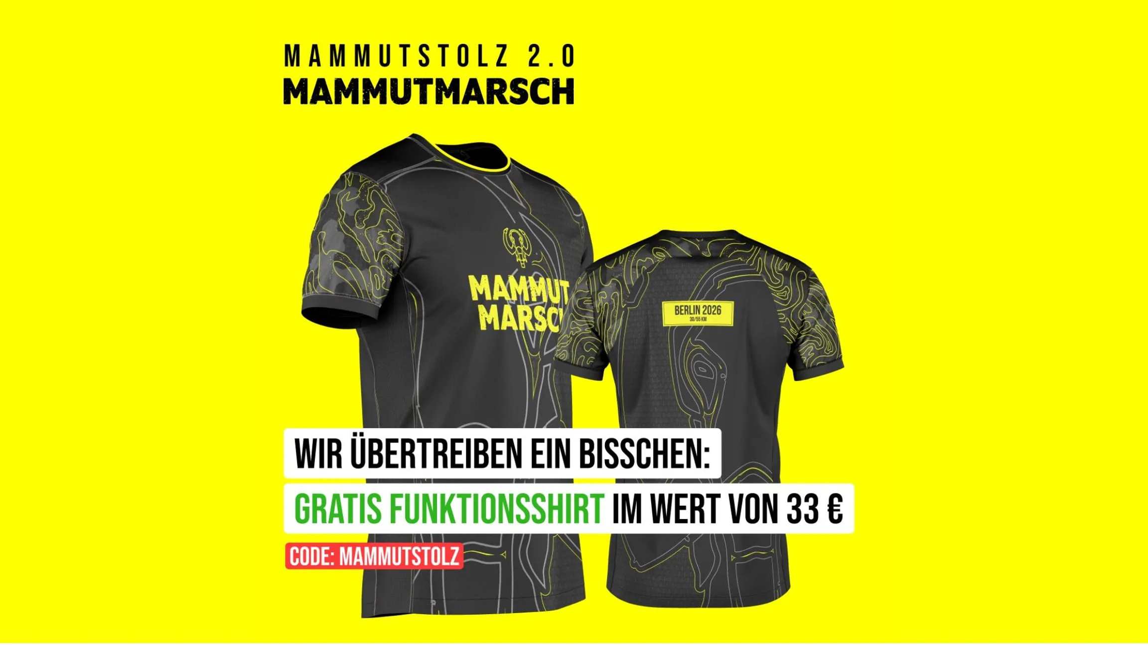 Mammutstolz 2.0: Jetzt für Deinen Mammutmarsch 2026 anmelden und gratis Funktionsshirt sichern