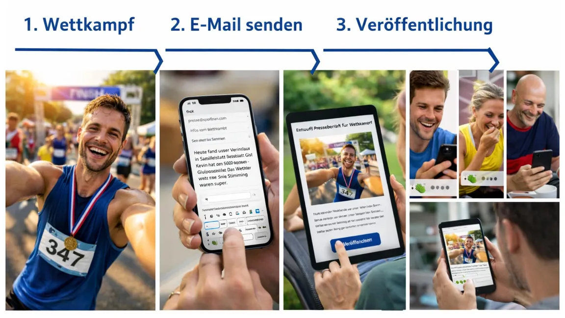 Neue KI-unterstütze Pressefunktion für Sportvereine und Sportveranstalter