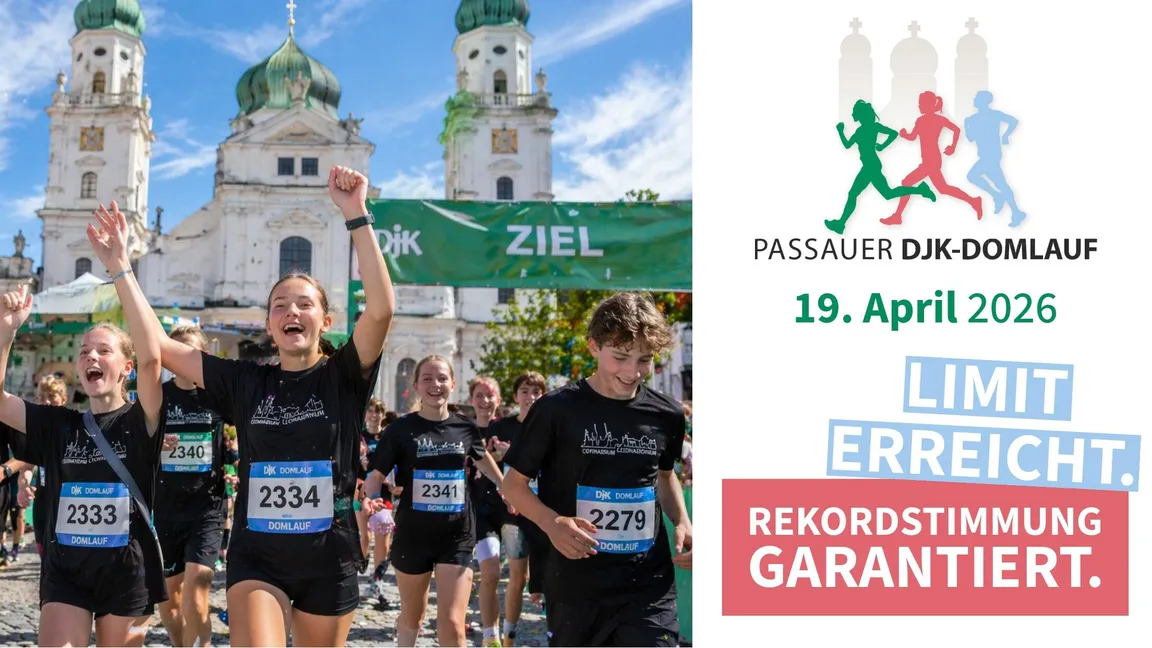 DJK-Domlauf Passau 2026 erstmals mit über 2.000 Teilnehmern – Anmeldung geschlossen