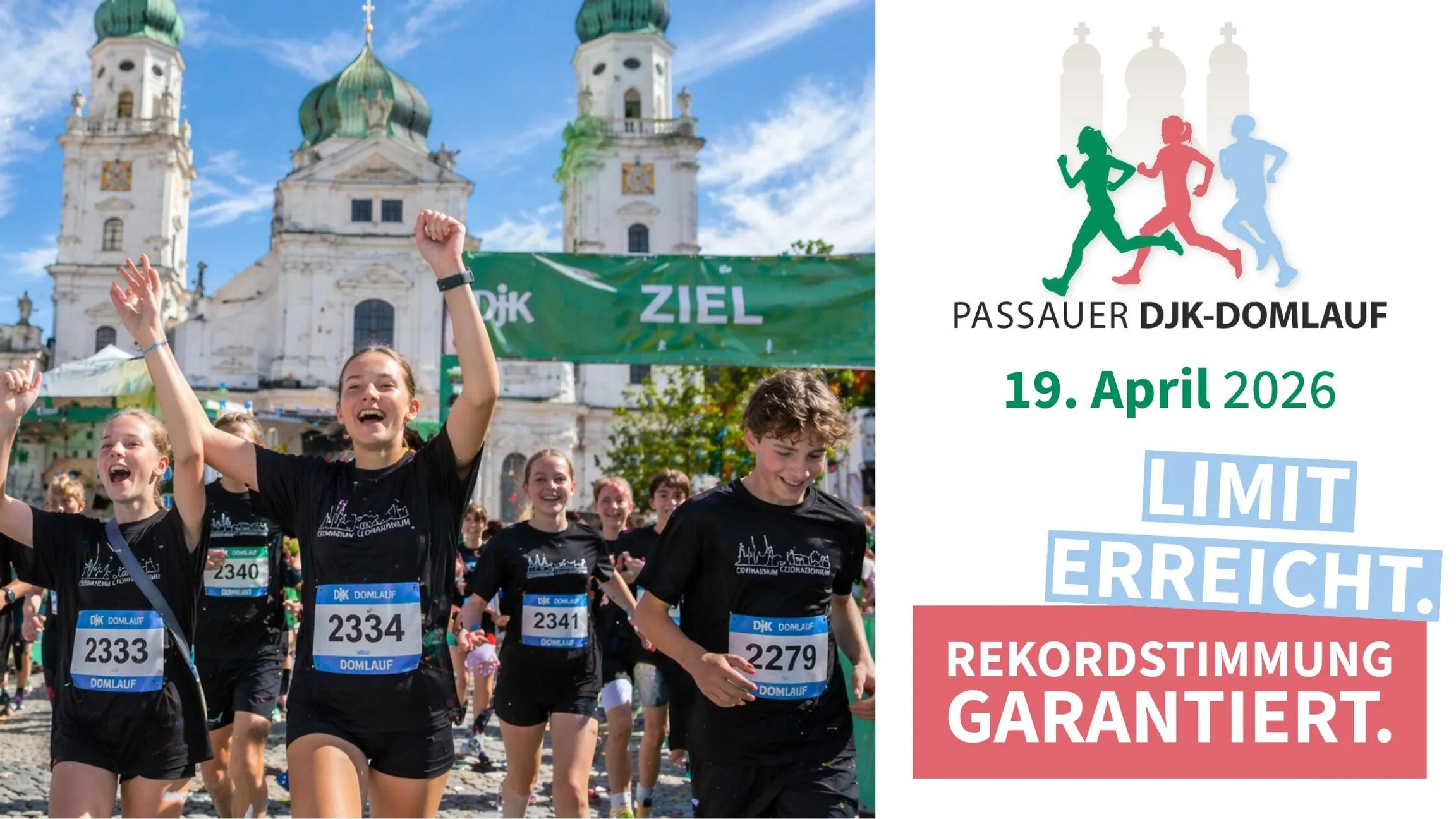 DJK-Domlauf Passau 2026 erstmals mit über 2.000 Teilnehmern – Anmeldung geschlossen