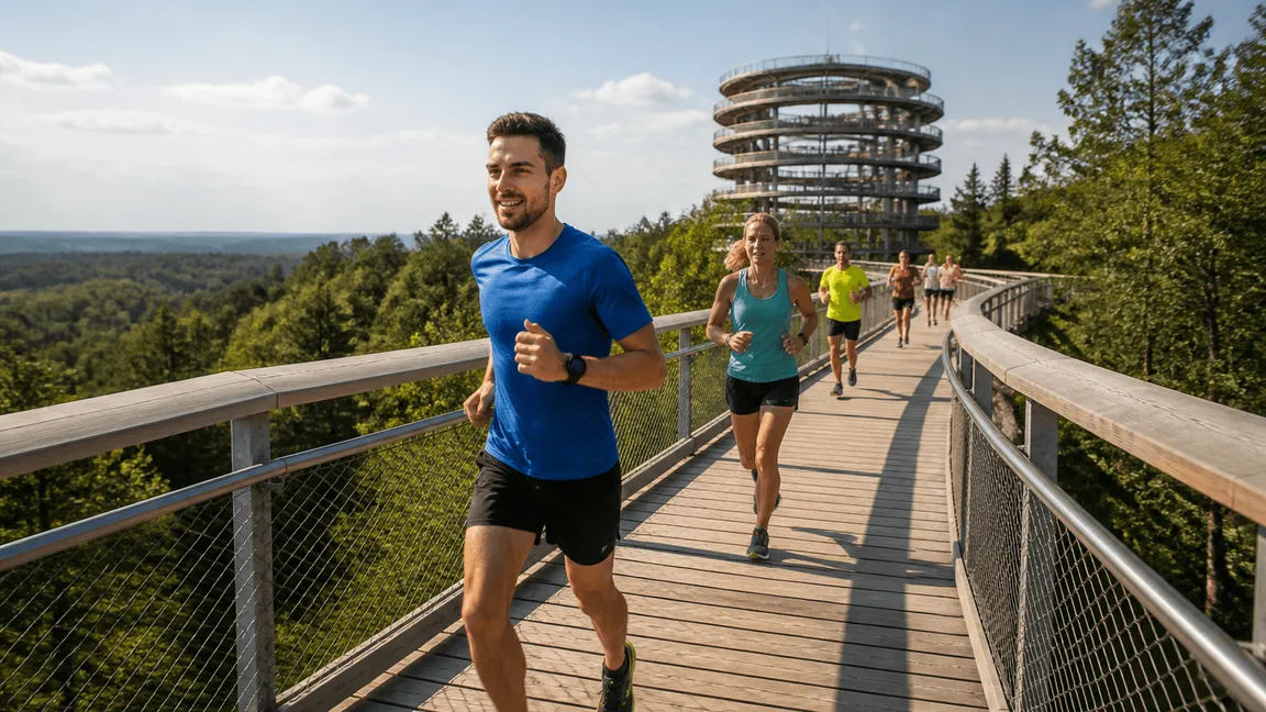 Panorama-Baumwipfel-Lauf 2026 mit Halbmarathon und einzigartiger Strecke im Steigerwald