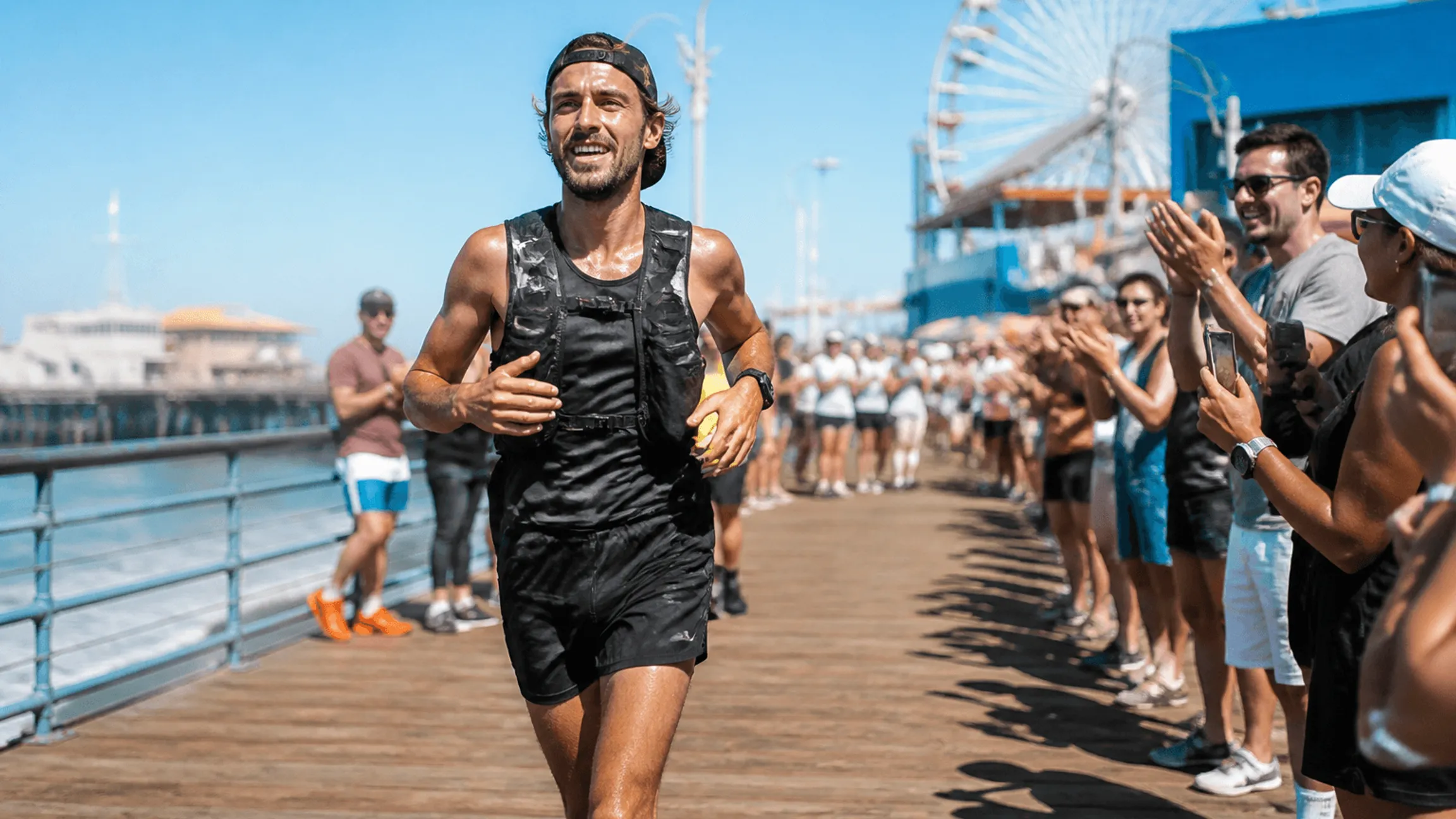 Arda Saatçi knackt 600 km: Red Bull Cyborg Season endet nach 123 Stunden am Santa Monica Pier