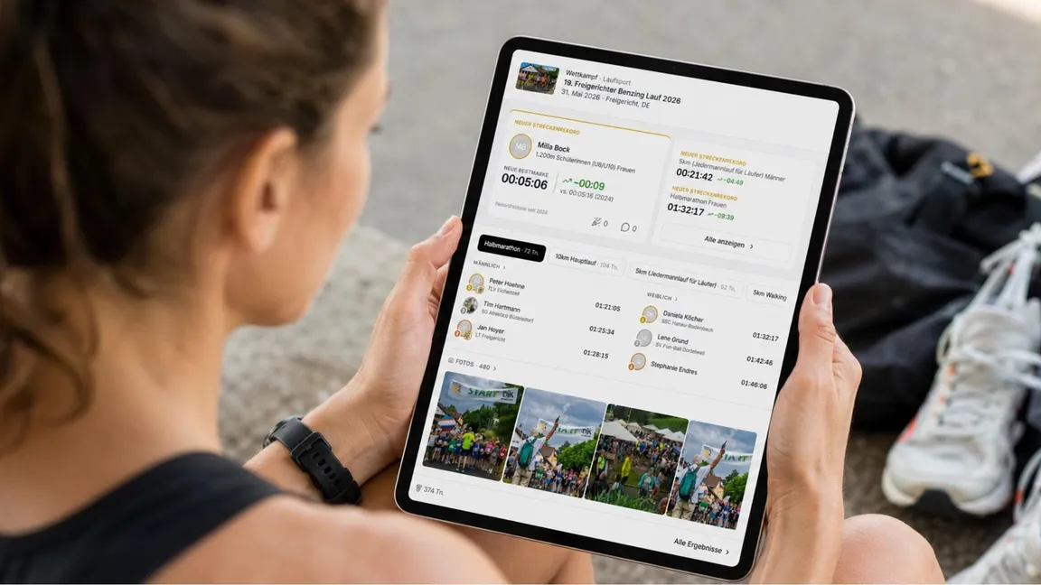 Wettkampf-Ergebnisse online finden: Laufergebnisse, Triathlon-Ergebnisse und Live-Resultate