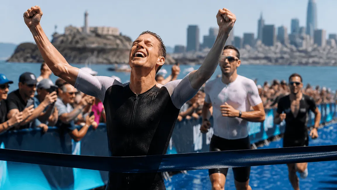 Rico Bogen gewinnt erneut den Sokin T100 San Francisco Triathlon mit deutschem Doppelpodest