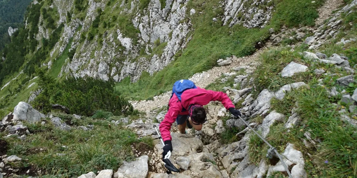 Impressionen Aufstieg zum Gipfel des Säuling