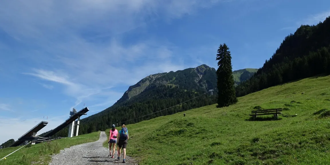 Auf der Wettkampfstrecke Nebelhornlauf ab Talstation über Bergstation bis Nebelhorn*Gipfel