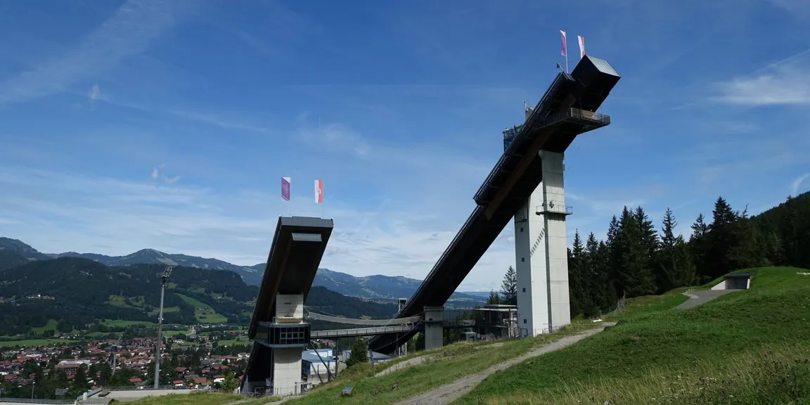 Auf der Wettkampfstrecke Nebelhornlauf ab Talstation über Bergstation bis Nebelhorn*Gipfel