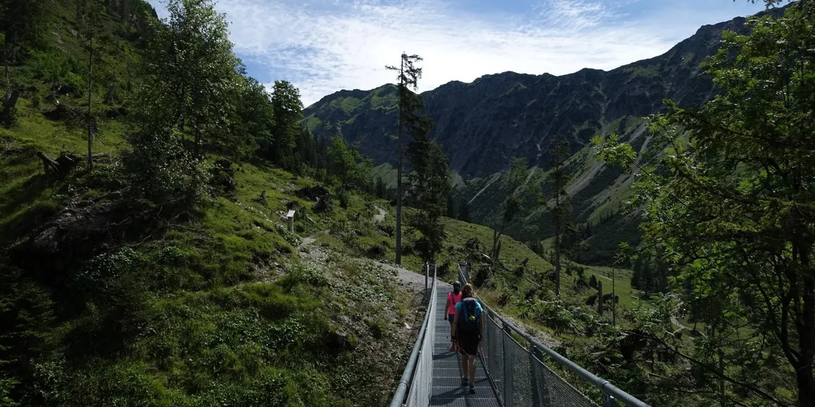 Auf der Wettkampfstrecke Nebelhornlauf ab Talstation über Bergstation bis Nebelhorn*Gipfel