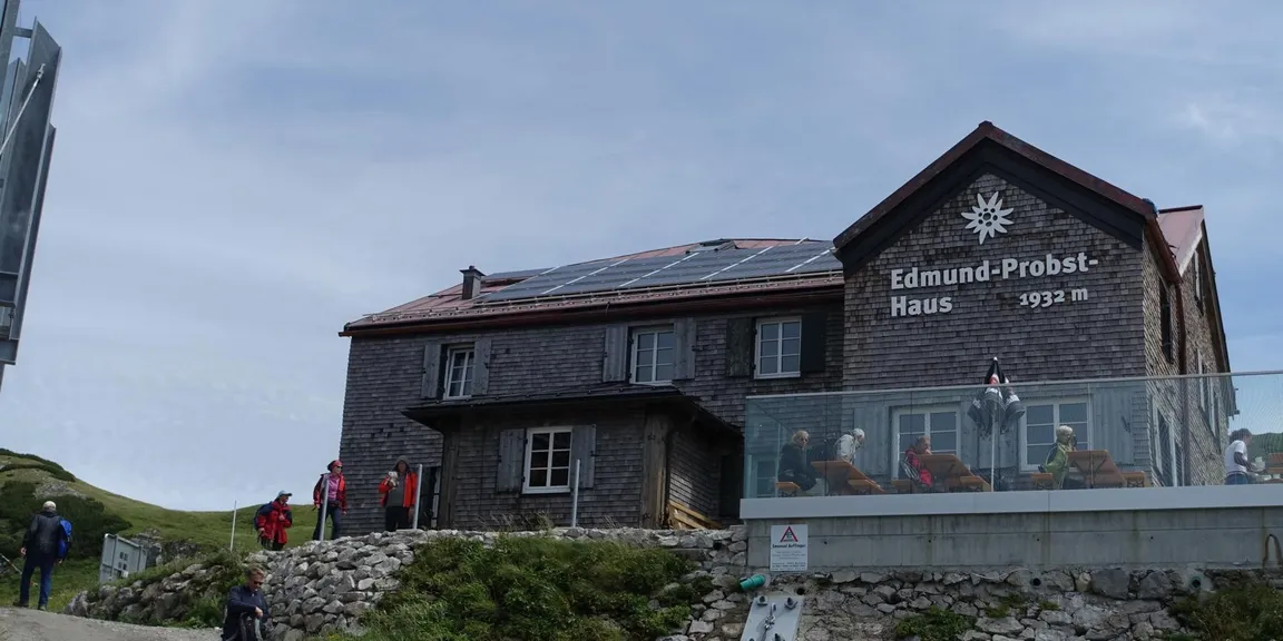 Auf der Wettkampfstrecke Nebelhornlauf ab Talstation über Bergstation bis Nebelhorn*Gipfel
