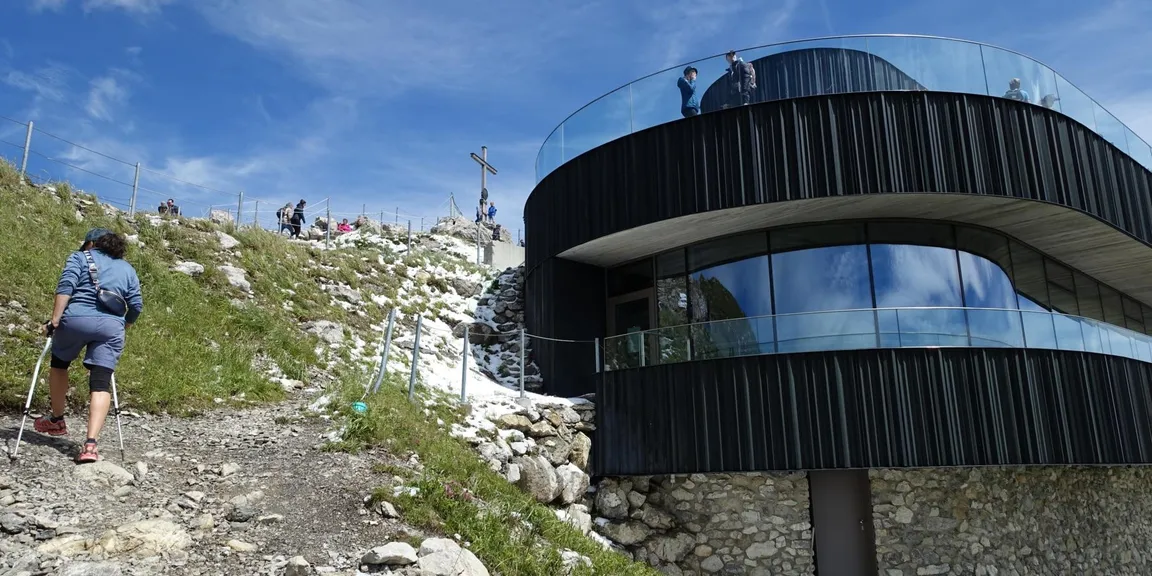 Auf der Wettkampfstrecke Nebelhornlauf ab Talstation über Bergstation bis Nebelhorn*Gipfel