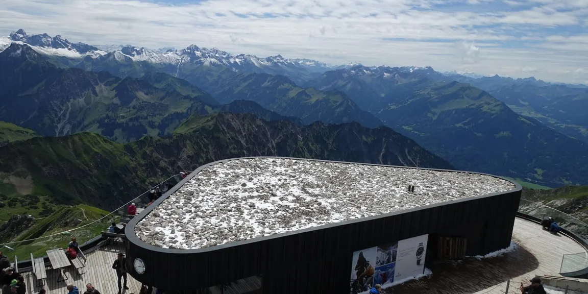 Auf der Wettkampfstrecke Nebelhornlauf ab Talstation über Bergstation bis Nebelhorn*Gipfel