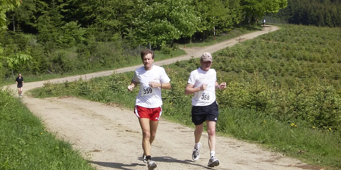 2004 Halbmarathon - im Bereich Hüttebrüchen