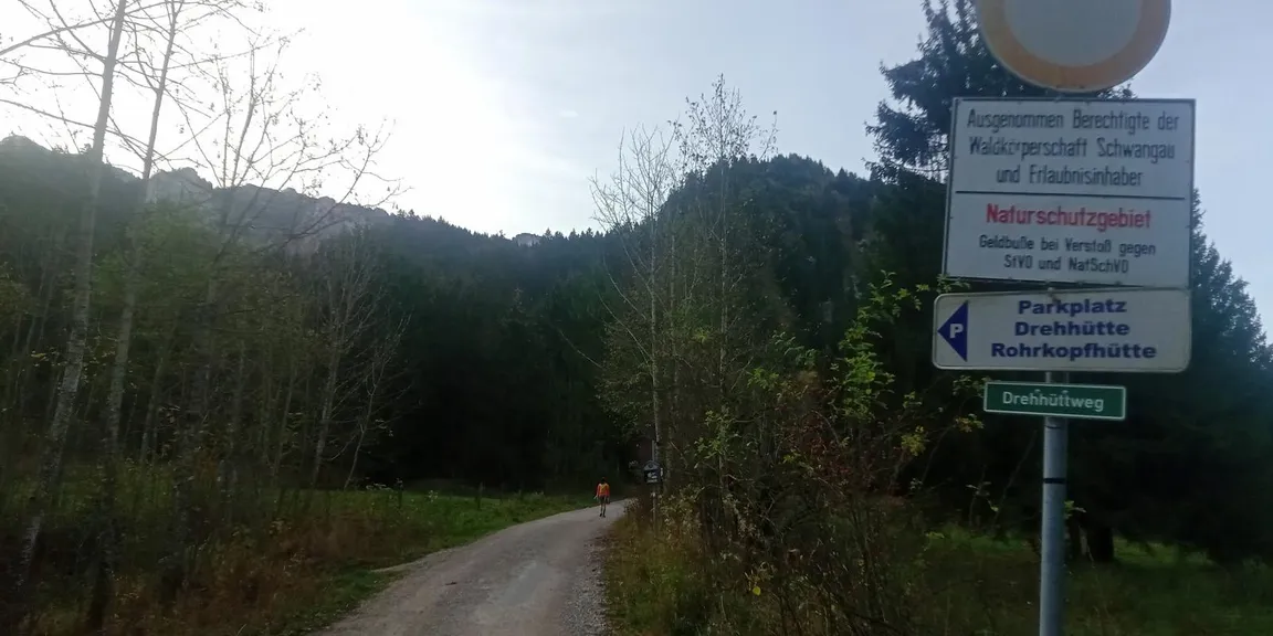 Wettkampfstrecke des Tegelberglaufs ab Tegelberg Talstation über Drehhüttenweg, Rohrkopfweg, Skiabfahrt zum Tegelberghaus und bis zur Bergstation.