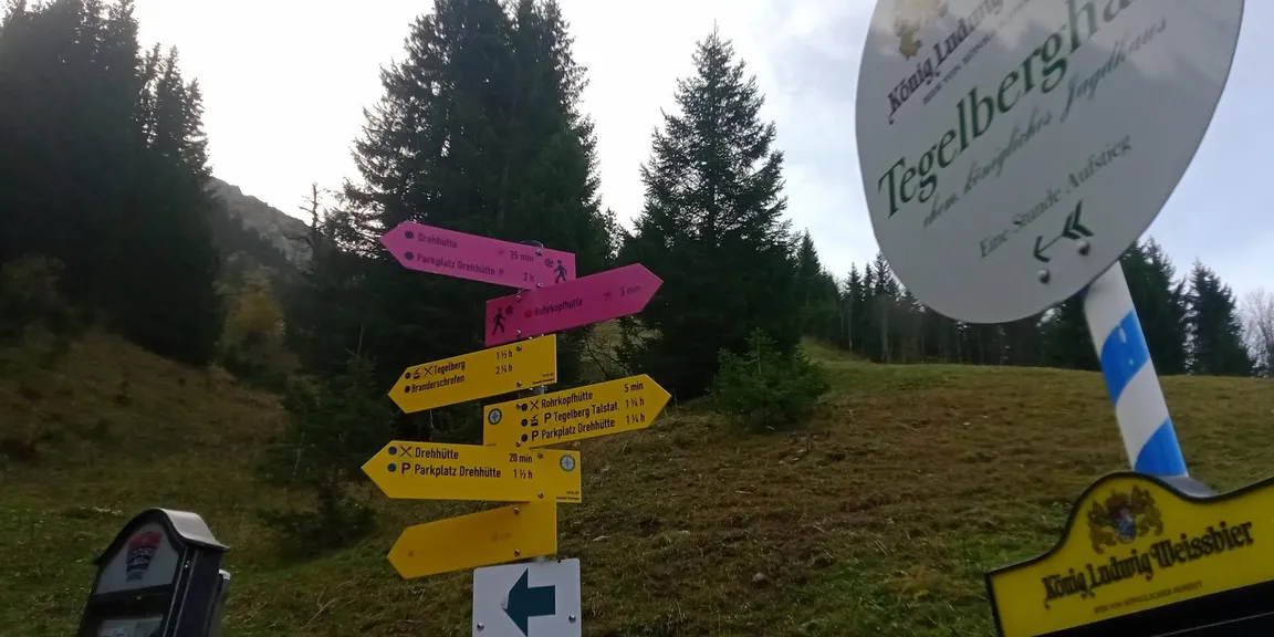 Wettkampfstrecke des Tegelberglaufs ab Tegelberg Talstation über Drehhüttenweg, Rohrkopfweg, Skiabfahrt zum Tegelberghaus und bis zur Bergstation.