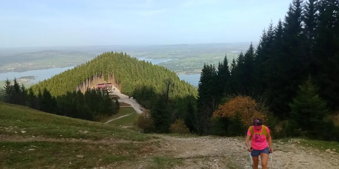Wettkampfstrecke des Tegelberglaufs ab Tegelberg Talstation über Drehhüttenweg, Rohrkopfweg, Skiabfahrt zum Tegelberghaus und bis zur Bergstation.