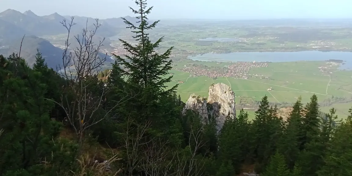 Wettkampfstrecke des Tegelberglaufs ab Tegelberg Talstation über Drehhüttenweg, Rohrkopfweg, Skiabfahrt zum Tegelberghaus und bis zur Bergstation.
