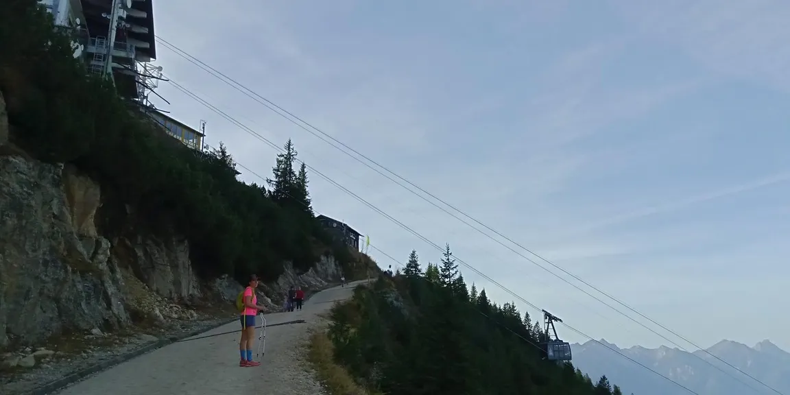 Wettkampfstrecke des Tegelberglaufs ab Tegelberg Talstation über Drehhüttenweg, Rohrkopfweg, Skiabfahrt zum Tegelberghaus und bis zur Bergstation.