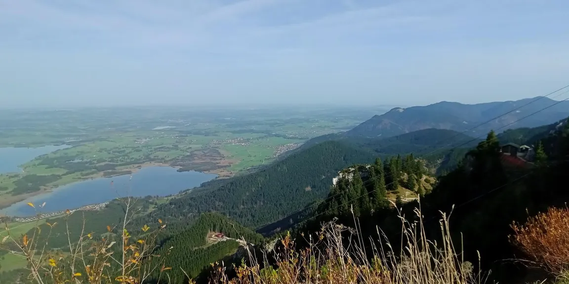 Wettkampfstrecke des Tegelberglaufs ab Tegelberg Talstation über Drehhüttenweg, Rohrkopfweg, Skiabfahrt zum Tegelberghaus und bis zur Bergstation.