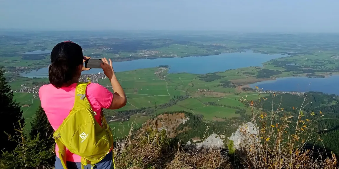 Wettkampfstrecke des Tegelberglaufs ab Tegelberg Talstation über Drehhüttenweg, Rohrkopfweg, Skiabfahrt zum Tegelberghaus und bis zur Bergstation.
