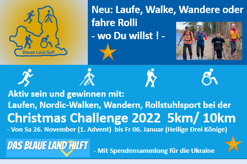 Blaues Land läuft: Christmas Challenge 2022