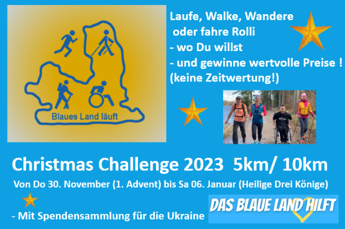 Blaues Land läuft: Christmas Challenge 2023