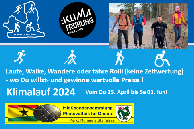 Blaues Land läuft: Klimalauf 2024