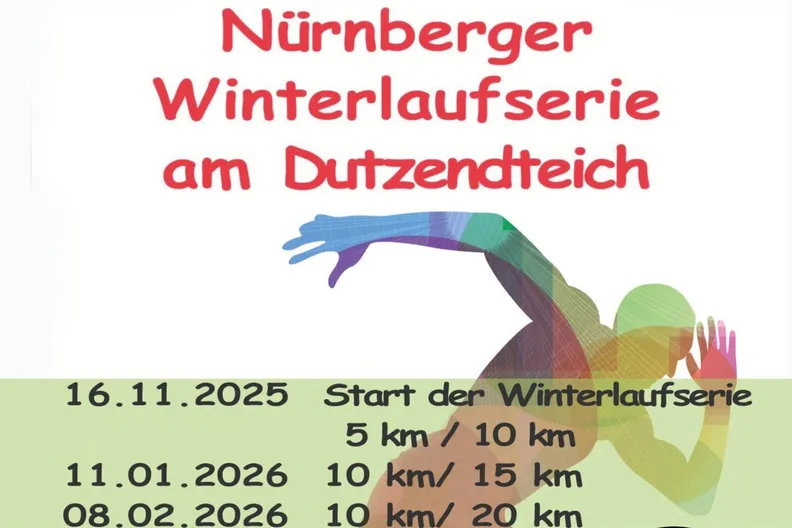Nürnberger Winterlaufserie am Dutzendteich 2026/26: Lauf 1